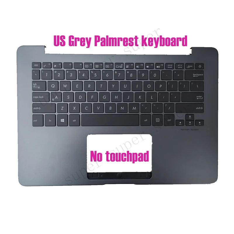 SSS+ US Grey Palmrest keyboard for Asus UX430U UX430UA UX430UQ UX430UN
SSS+ US Grey Palmrest keyboard for Asus UX430U UX430UA UX430UQ UX430UN