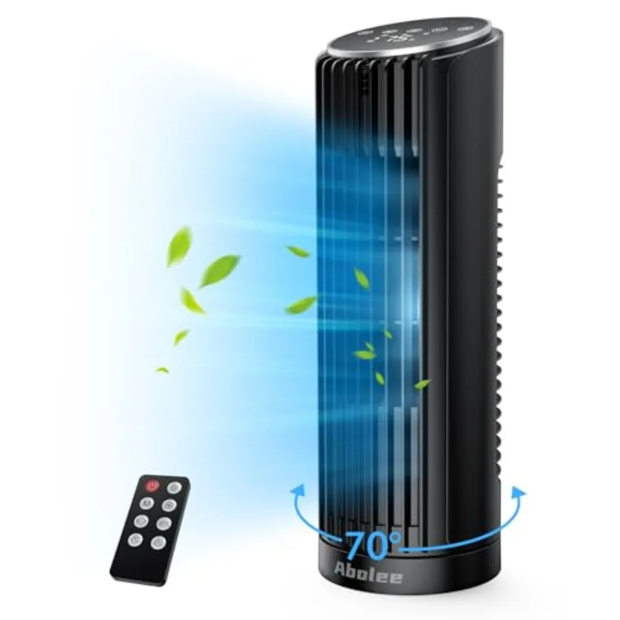 Tower Fan, 23ft/s Desk Fan with Remote, 70° Oscillating, Standing Table Fan with 4 Speeds, 4 Modes, 12Timer, 2026 New 13'' Blad
Tower Fan, 23ft/s Desk Fan with Remote, 70° Oscillating, Standing Table Fan with 4 Speeds, 4 Modes, 12Timer, 2026 New 13'' Blad