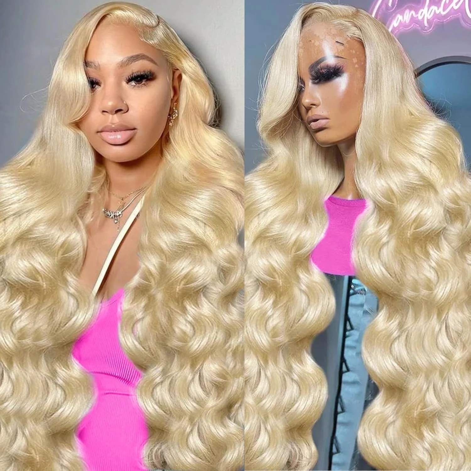 613 Honey Blonde 13x6 HD Transparen Body Wave Lace Frontal Human Hair 13x4 Colored Human Hair HD Lace Front Wig Natural Hairline
613 Honey Blonde 13x6 HD Transparen Body Wave Lace Frontal Human Hair 13x4 Colored Human Hair HD Lace Front Wig Natural Hairline