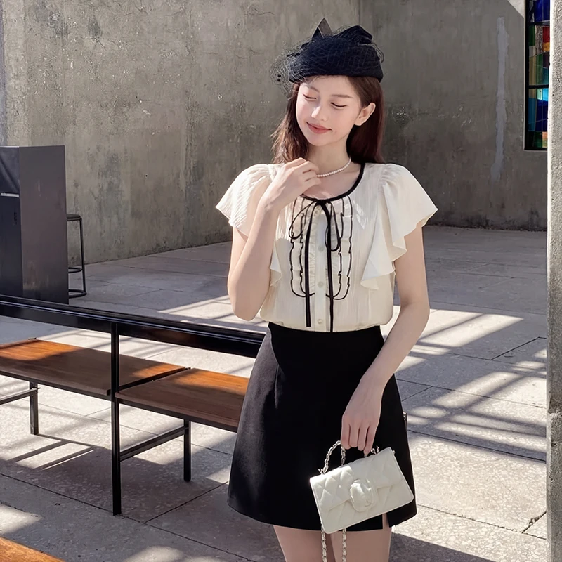 Korean Style Women's Shirt Elegant Beautiful Fashionable Sweet Two-Piece Set Lightweight Summer Commute Friendly Polyester Fiber
Korean Style Women's Shirt Elegant Beautiful Fashionable Sweet Two-Piece Set Lightweight Summer Commute Friendly Polyester Fiber