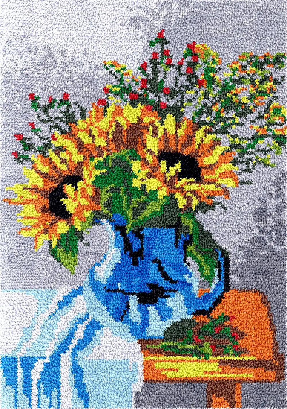 Наборы крючков Smyrna, коврики, очень большой ковер с подсолнечником, набор для вышивания, пластиковый холст Manualidades, изготовление сумок своими руками, поделки, хобби 
Наборы крючков Smyrna, коврики, очень большой ковер с подсолнечником, набор для вышивания, пластиковый холст Manualidades, изготовление сумок своими руками, поделки, хобби