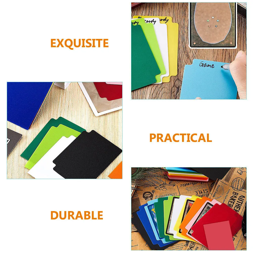 24Pcs Card Dividers Multicolor Frosted Plastic Durable Organizer Trading Card Separator Labels Game Cards Dividers
24Pcs Card Dividers Multicolor Frosted Plastic Durable Organizer Trading Card Separator Labels Game Cards Dividers