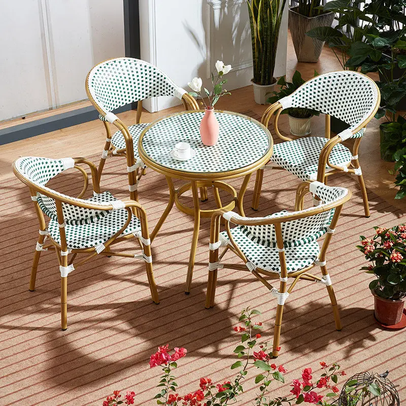 white rattan chair balcony courtyard rattan leisure dining chair combination cafe milk tea shop household tables and chairs
white rattan chair balcony courtyard rattan leisure dining chair combination cafe milk tea shop household tables and chairs