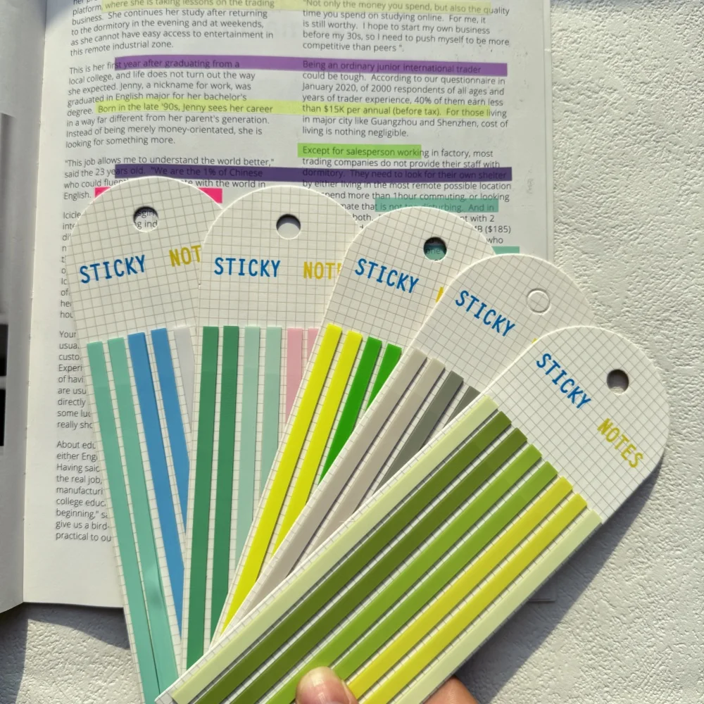 KindFuny 160 sheets PET Super Fine Index Memo Pad DIY Fluorescent Marking Sticker Office School Supplies Translucent Note Sticky
KindFuny 160 sheets PET Super Fine Index Memo Pad DIY Fluorescent Marking Sticker Office School Supplies Translucent Note Sticky