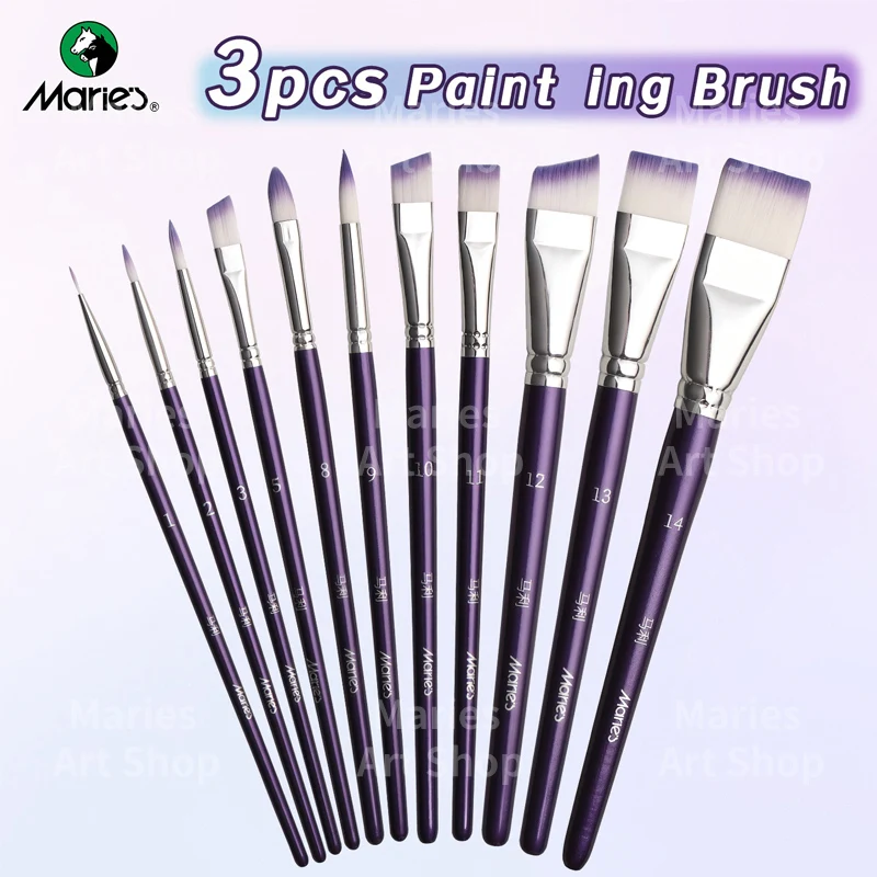 3pcs Marie's Paint Brush Set for Acrylic Painting Oil,Watercolor,Gouache,Blending,Premium Paintbrush for Adult,Artists,Students
3pcs Marie's Paint Brush Set for Acrylic Painting Oil,Watercolor,Gouache,Blending,Premium Paintbrush for Adult,Artists,Students