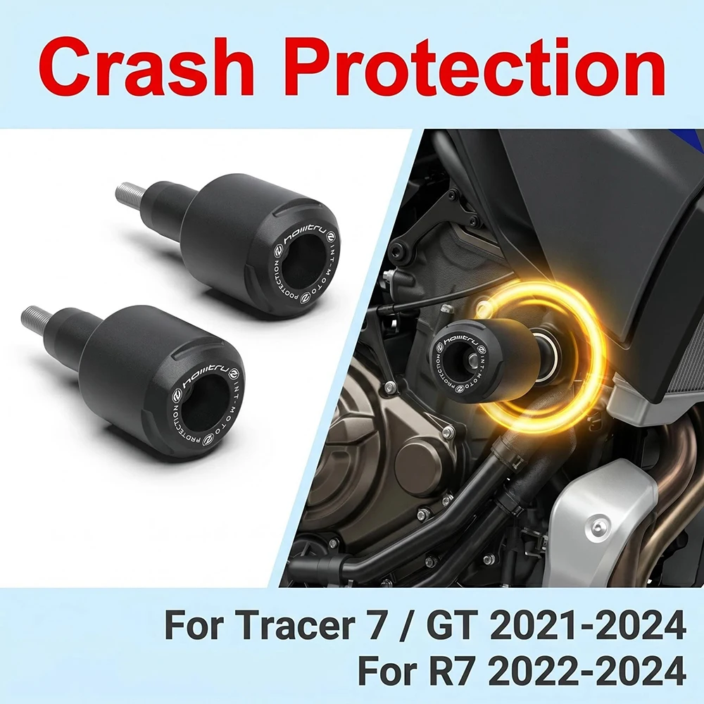 Motorcycle Falling Crash Protector For Yamaha Tracer 7 GT 2021-2024 and R7 2022-2024 Guards Engine Crash Bobbins
Motorcycle Falling Crash Protector For Yamaha Tracer 7 GT 2021-2024 and R7 2022-2024 Guards Engine Crash Bobbins