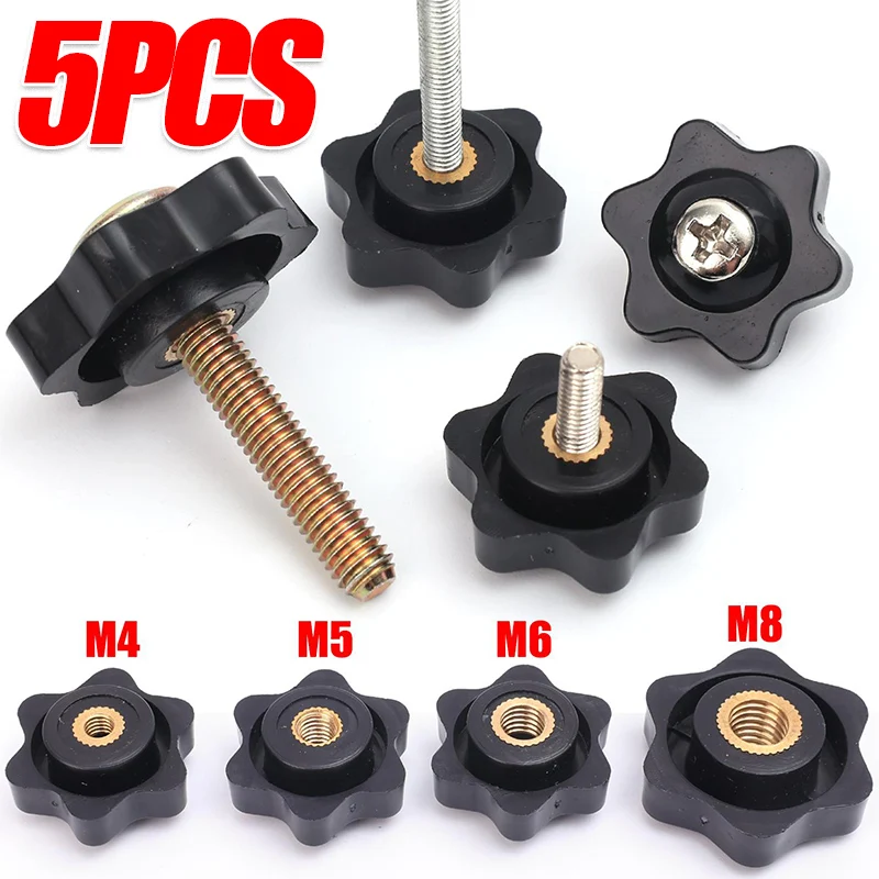 5PCS Star Hand Knob Screws Bolt Tightening Nut M4 M5 M6 M8 Copper Star Shape Head Thread Clamping Thumb Handle Machine Screws
5PCS Star Hand Knob Screws Bolt Tightening Nut M4 M5 M6 M8 Copper Star Shape Head Thread Clamping Thumb Handle Machine Screws