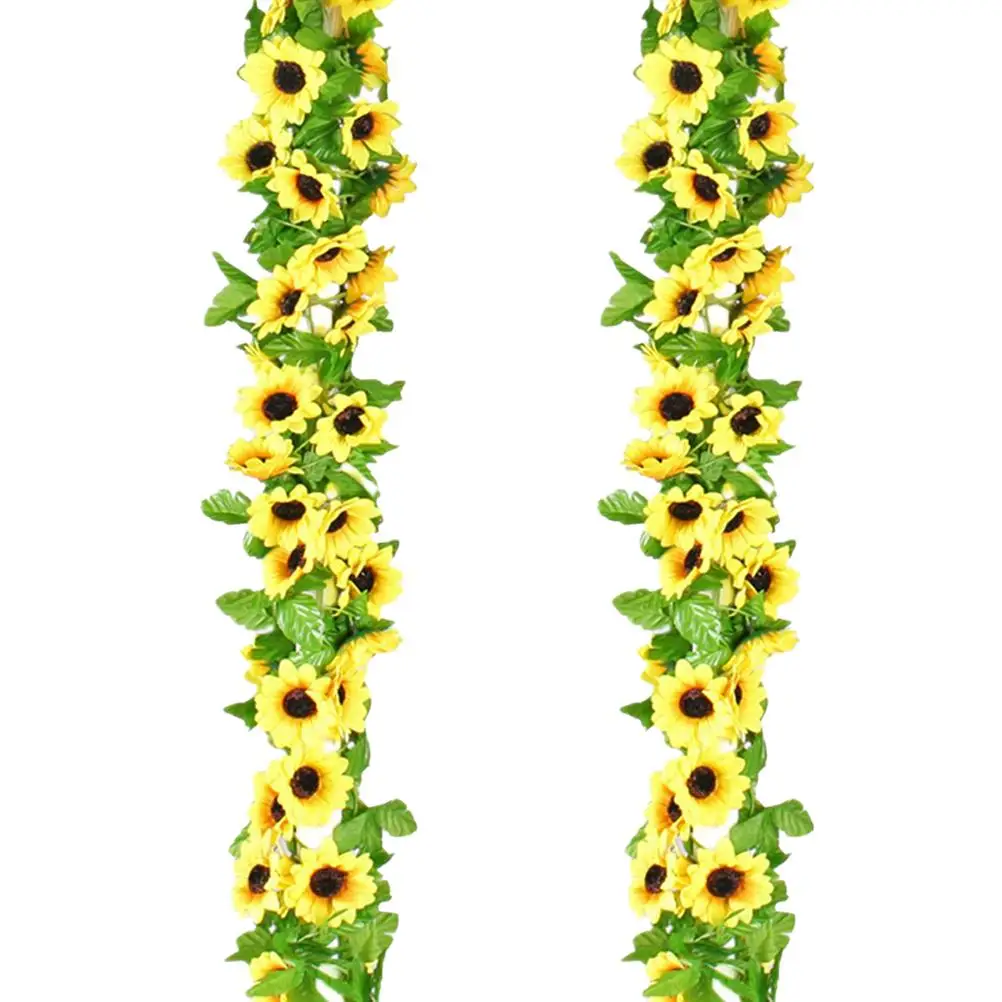 2 Pcs Artificial Sunflower Rattan Plastic DIY Vine Greenery Hanging Decor Home Wall Shelf Railing Door Frame Christmas Tree
2 Pcs Artificial Sunflower Rattan Plastic DIY Vine Greenery Hanging Decor Home Wall Shelf Railing Door Frame Christmas Tree