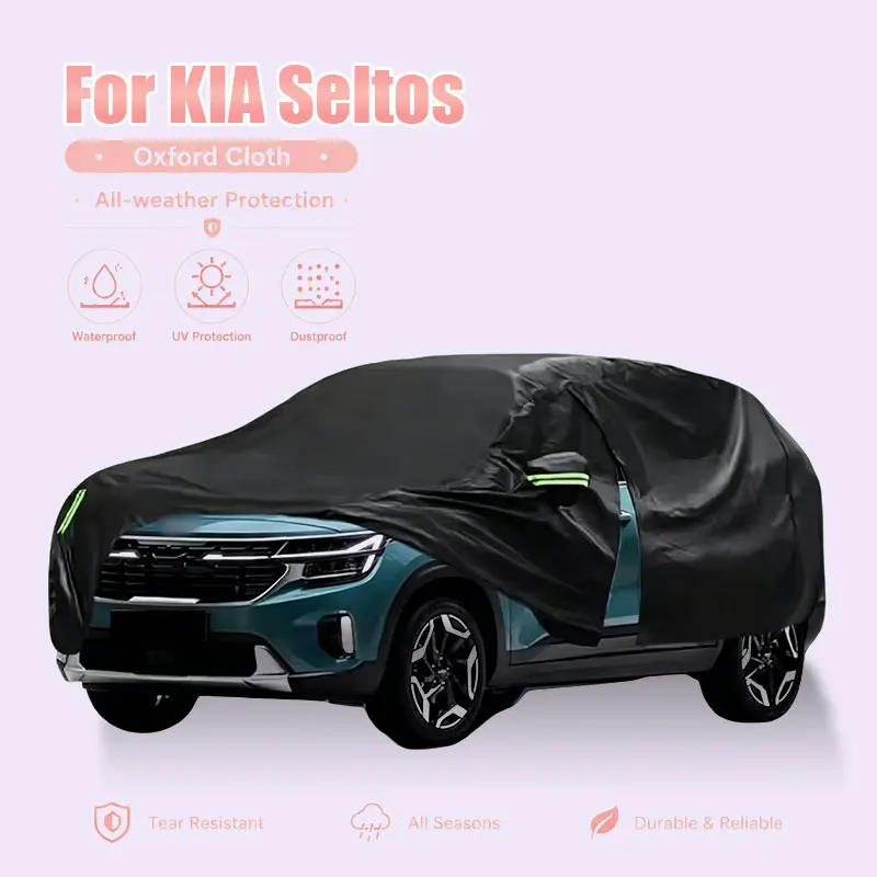 For Kia Seltos Full Car Cover Side Zipper Waterproof Dustproof Sun Protection Outdoor Exterior Accessories
For Kia Seltos Full Car Cover Side Zipper Waterproof Dustproof Sun Protection Outdoor Exterior Accessories