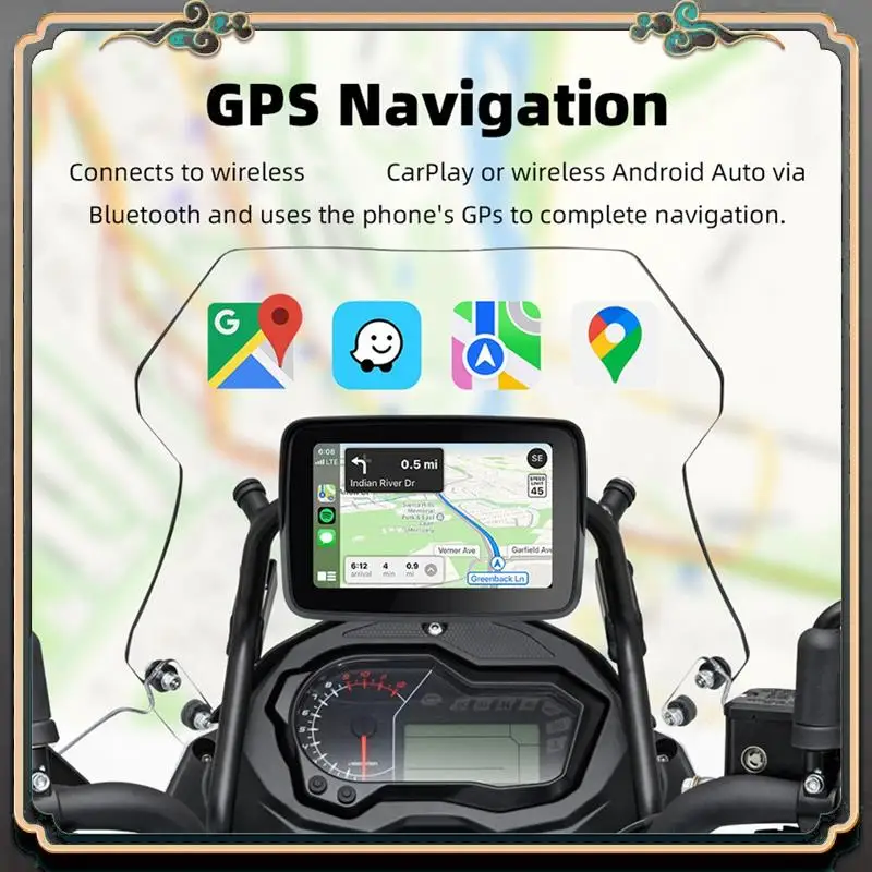 M45K-5 Inch Motorcycle Waterproof Display Motorcycle Wireless Carplay Android Auto 1Set
M45K-5 Inch Motorcycle Waterproof Display Motorcycle Wireless Carplay Android Auto 1Set
