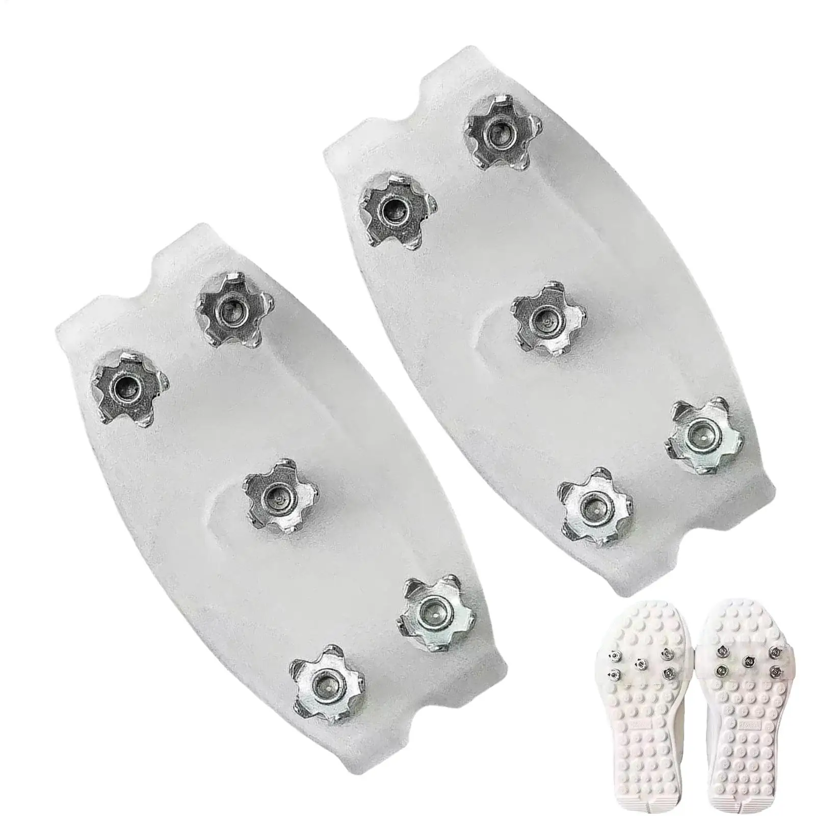 5 Studs Snow Ice Claw Anti-Skid Snow Ice Climbing Shoes Spikes Grips Cleats Over Transparent non-slip Shoes Covers Crampons
5 Studs Snow Ice Claw Anti-Skid Snow Ice Climbing Shoes Spikes Grips Cleats Over Transparent non-slip Shoes Covers Crampons