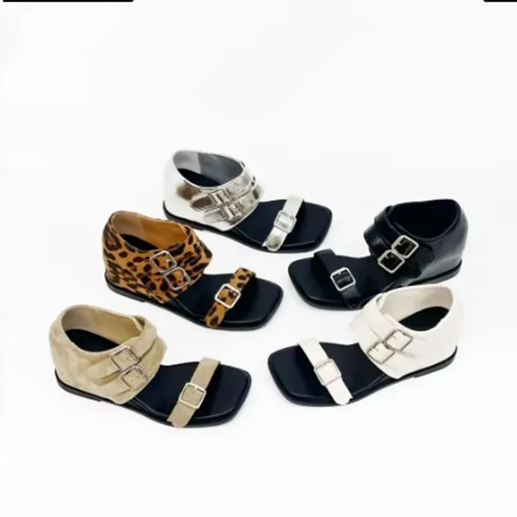 Summer Women's Retro Inner Heightening Design Open Toe Sandals 2026 New Style French Temperament Leopard Print Wedge Sandals
Summer Women's Retro Inner Heightening Design Open Toe Sandals 2026 New Style French Temperament Leopard Print Wedge Sandals