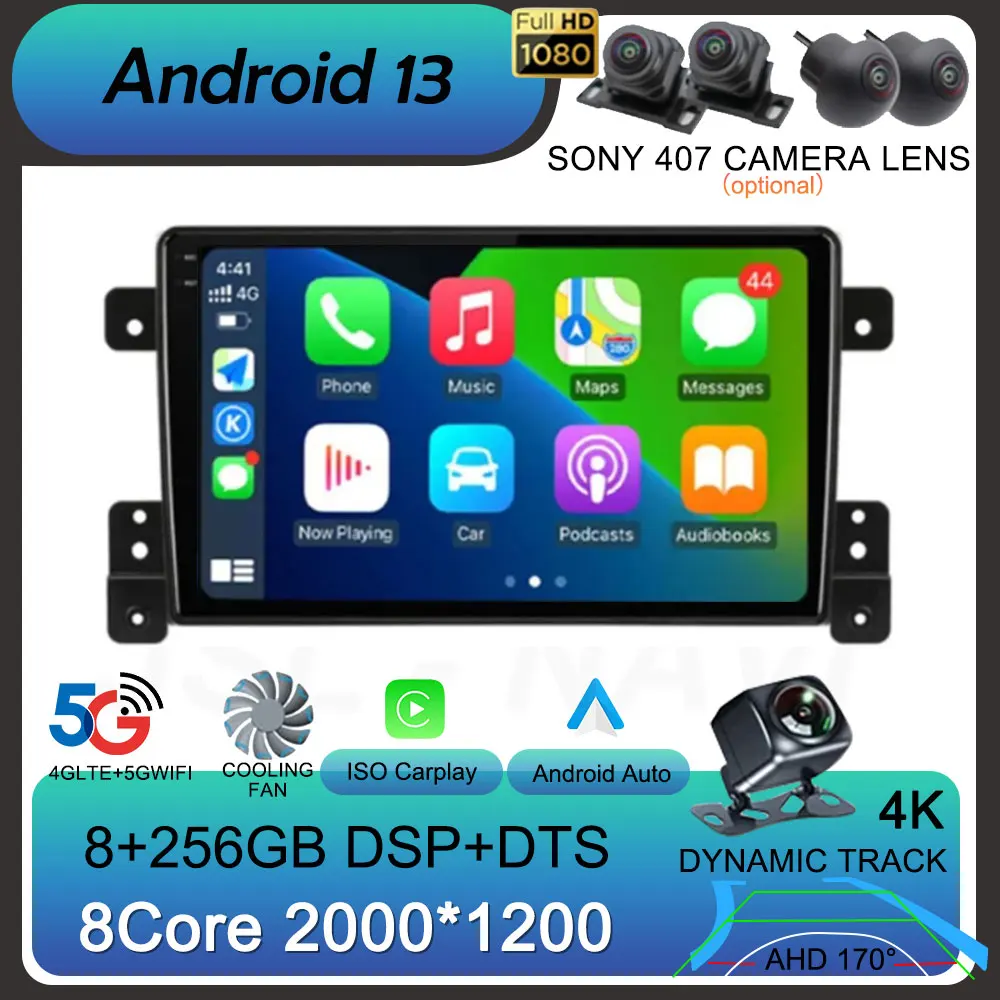 Android 14 Car Radio 9" Multimedia Video Player 4G+WiFi DSP For Suzuki Grand Vitara 2005-2015 Navigation GPS 2 Din Carplay QLED
Android 14 Car Radio 9" Multimedia Video Player 4G+WiFi DSP For Suzuki Grand Vitara 2005-2015 Navigation GPS 2 Din Carplay QLED