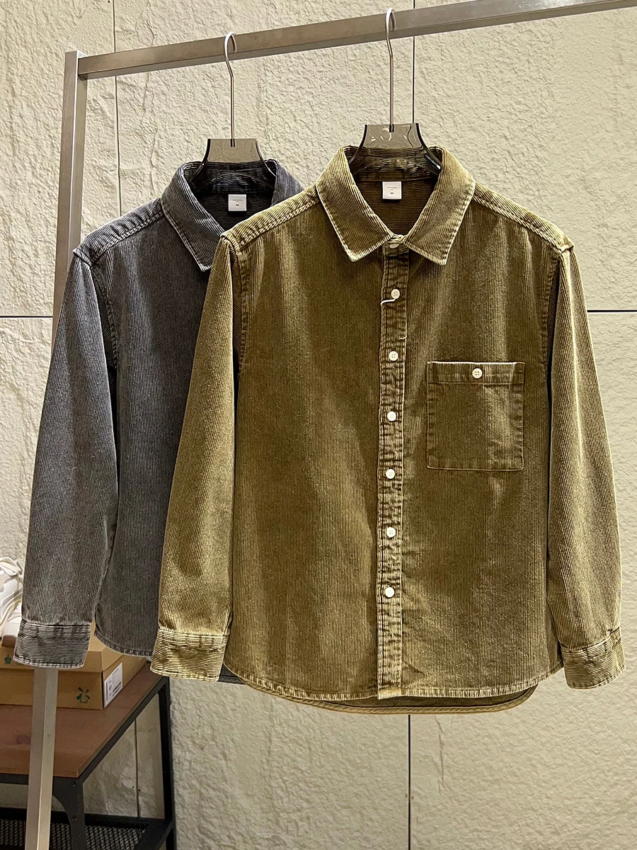 Heavyweight American Retro Cotton Flannel Long Sleeve Pure Color Men's Shirt Autumn Casual Style Comfortable Breathable
Heavyweight American Retro Cotton Flannel Long Sleeve Pure Color Men's Shirt Autumn Casual Style Comfortable Breathable