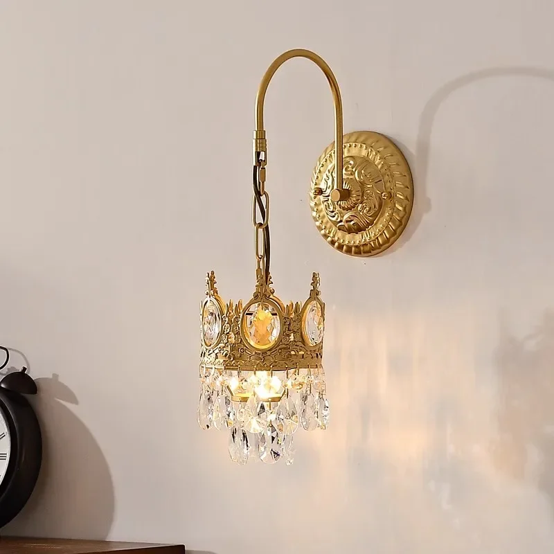 Retro Crystal Wall Lamp Home Decoration Living Room Bedroom Bathroom Wall Art Room Decor Bar Vintage Gold Indoor LED Wall Lights
Retro Crystal Wall Lamp Home Decoration Living Room Bedroom Bathroom Wall Art Room Decor Bar Vintage Gold Indoor LED Wall Lights
