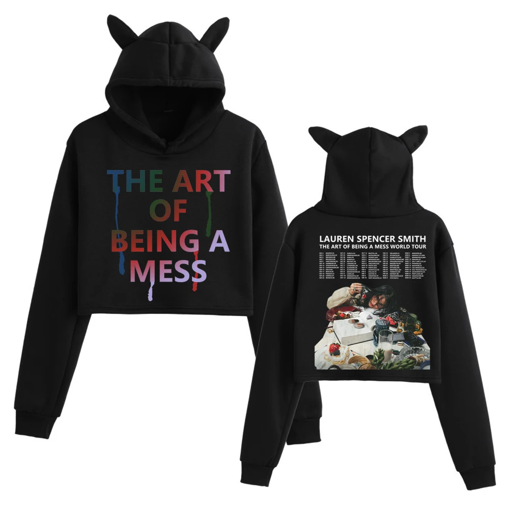 The Art Of Being A Mess Tour 2025 Lauren Spencer Smith Укороченные топы Толстовка с кошачьими ушками Модная толстовка с длинными рукавами для девочек
The Art Of Being A Mess Tour 2025 Lauren Spencer Smith Укороченные топы Толстовка с кошачьими ушками Модная толстовка с длинными рукавами для девочек