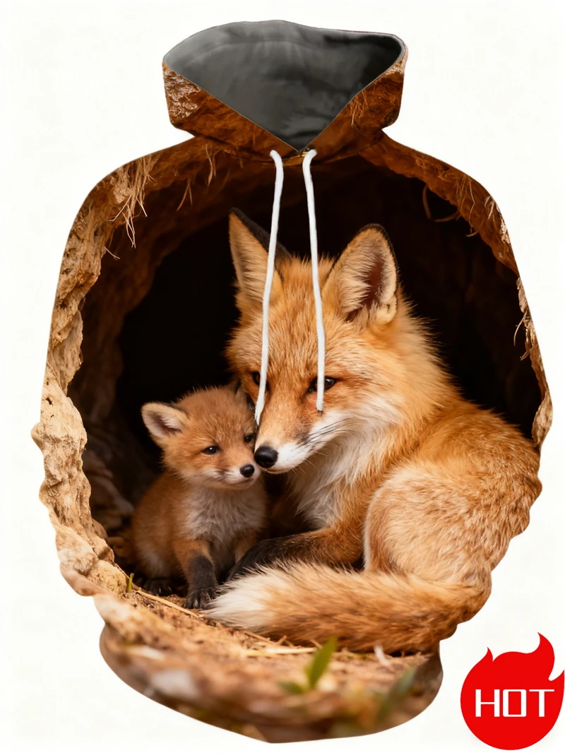 3D Print Animal Fox Hooded Men Women Fashion Sweatshirt Casual Oversized Pullover Hip Hop Harajuku Couple Streetwear New Hoodies
3D Print Animal Fox Hooded Men Women Fashion Sweatshirt Casual Oversized Pullover Hip Hop Harajuku Couple Streetwear New Hoodies
