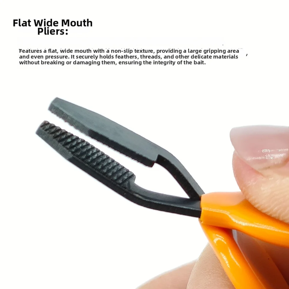 Orange Feather Clamp For Fly Tying Stainless Steel Non-Slip Grip Tool Lightweight Fishing Accessories
Orange Feather Clamp For Fly Tying Stainless Steel Non-Slip Grip Tool Lightweight Fishing Accessories