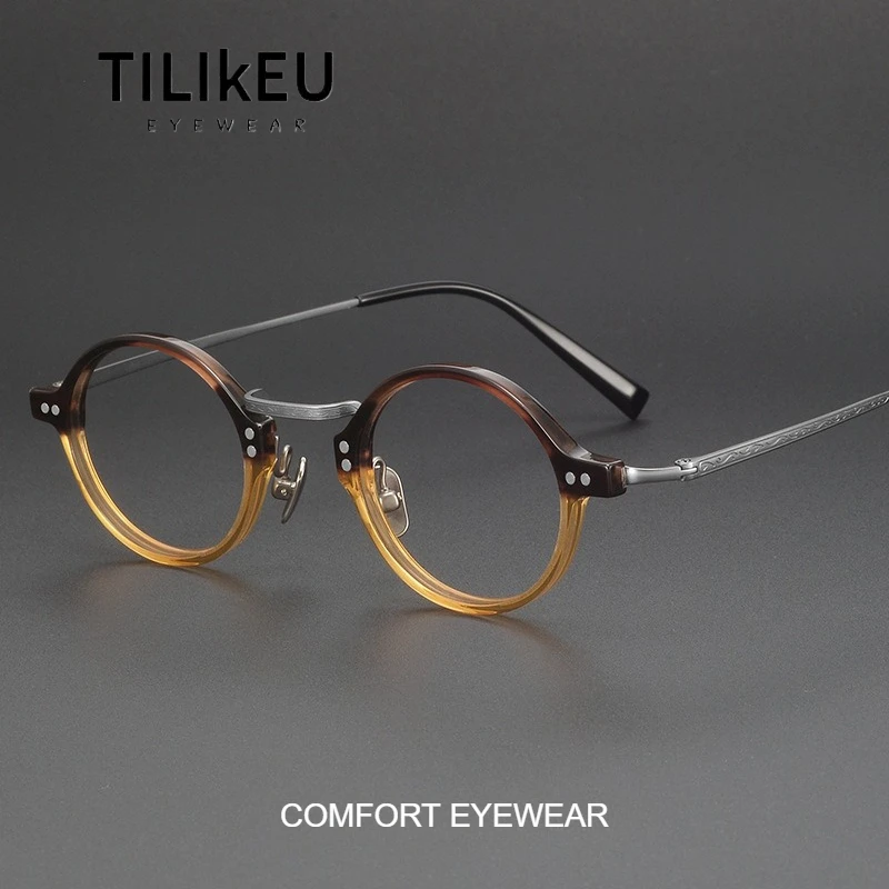 Japanese-style Retro Oval Eyeglasses Frame for Women Acetate Titanium Glasses Frame Small Faces Full Rim Luxury Fashion Eyewear
Japanese-style Retro Oval Eyeglasses Frame for Women Acetate Titanium Glasses Frame Small Faces Full Rim Luxury Fashion Eyewear