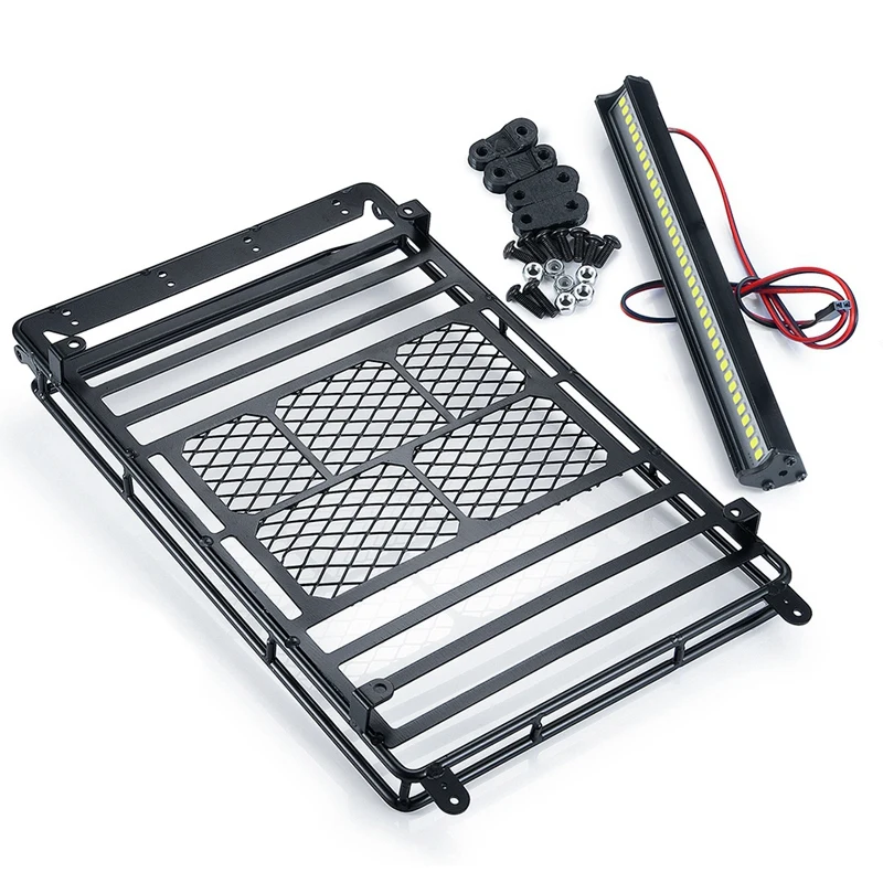 ABUM-Metal Roof Rack Luggage Carrier With LED Lights For 1/10 RC Crawler Car Axial SCX10 Traxxas TRX4 Bronco RC4WD D90 YK4102
ABUM-Metal Roof Rack Luggage Carrier With LED Lights For 1/10 RC Crawler Car Axial SCX10 Traxxas TRX4 Bronco RC4WD D90 YK4102