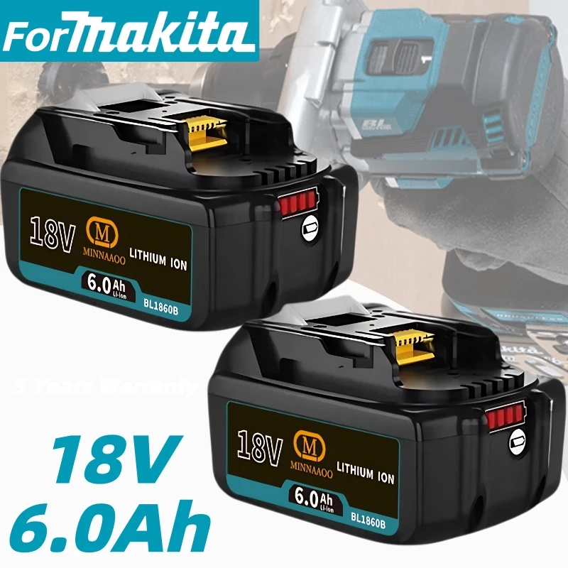 100% NEW For Makita 18V 5.0-6.0Ah Battery BL1850b BL1850 BL1860 BL1860 BL1830 BL1815 bl1840 Replacement for Makita LXT Tools
100% NEW For Makita 18V 5.0-6.0Ah Battery BL1850b BL1850 BL1860 BL1860 BL1830 BL1815 bl1840 Replacement for Makita LXT Tools