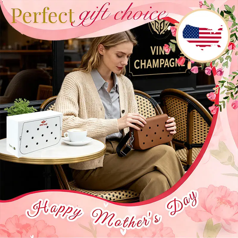 Cute Mother's Day Present for Her Cute Waterproof Mini Crossbody Purse - Trendy Perforated EVA Box Bag with Holes
Cute Mother's Day Present for Her Cute Waterproof Mini Crossbody Purse - Trendy Perforated EVA Box Bag with Holes