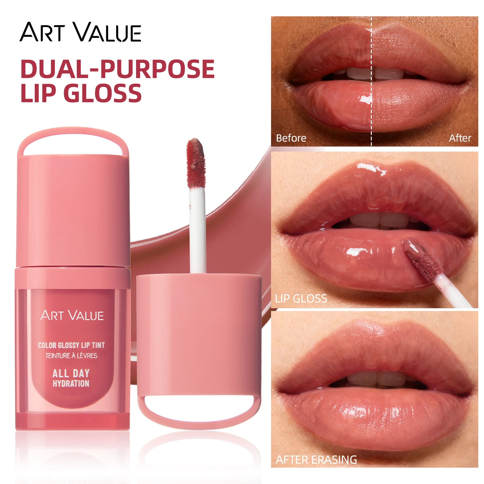 ART VALUE Moisturizing Lipgloss Volumizing Lip Glaze Makeup Nourishing Mirror Pearl Lip Stain Tint Hydrating Lip Gloss Serum
ART VALUE Moisturizing Lipgloss Volumizing Lip Glaze Makeup Nourishing Mirror Pearl Lip Stain Tint Hydrating Lip Gloss Serum