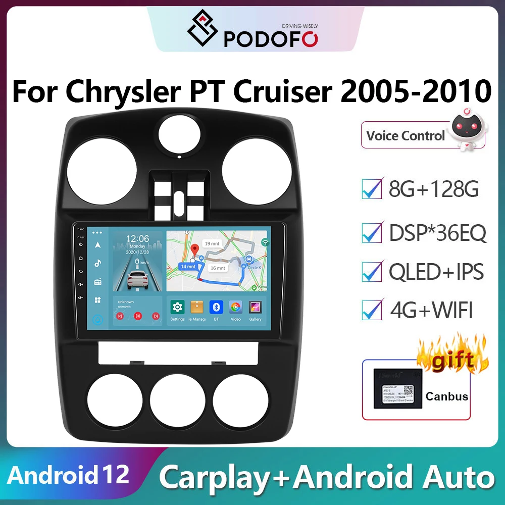 Podofo 2Din Android Car Radio Multimidia Video Player For Chrysler PT Cruiser 2005-2010 GPS Navigation Carplay Auto Stereo
Podofo 2Din Android Car Radio Multimidia Video Player For Chrysler PT Cruiser 2005-2010 GPS Navigation Carplay Auto Stereo