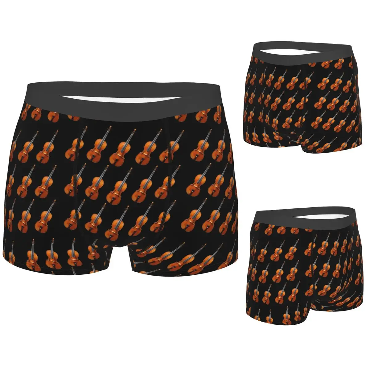Boxer Underpants Shorts Antique Violin Musical Instrument Pattern Panties Men's Ventilate Underwear for Homme Man Boyfriend Gift
Boxer Underpants Shorts Antique Violin Musical Instrument Pattern Panties Men's Ventilate Underwear for Homme Man Boyfriend Gift