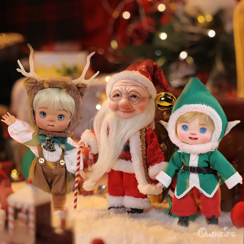 BJD Dolls 1/8 Santa Manul Eik Amoyensis Glod Llipika 6 types of resin dolls Christmas Gift Art Toy Full
BJD Dolls 1/8 Santa Manul Eik Amoyensis Glod Llipika 6 types of resin dolls Christmas Gift Art Toy Full