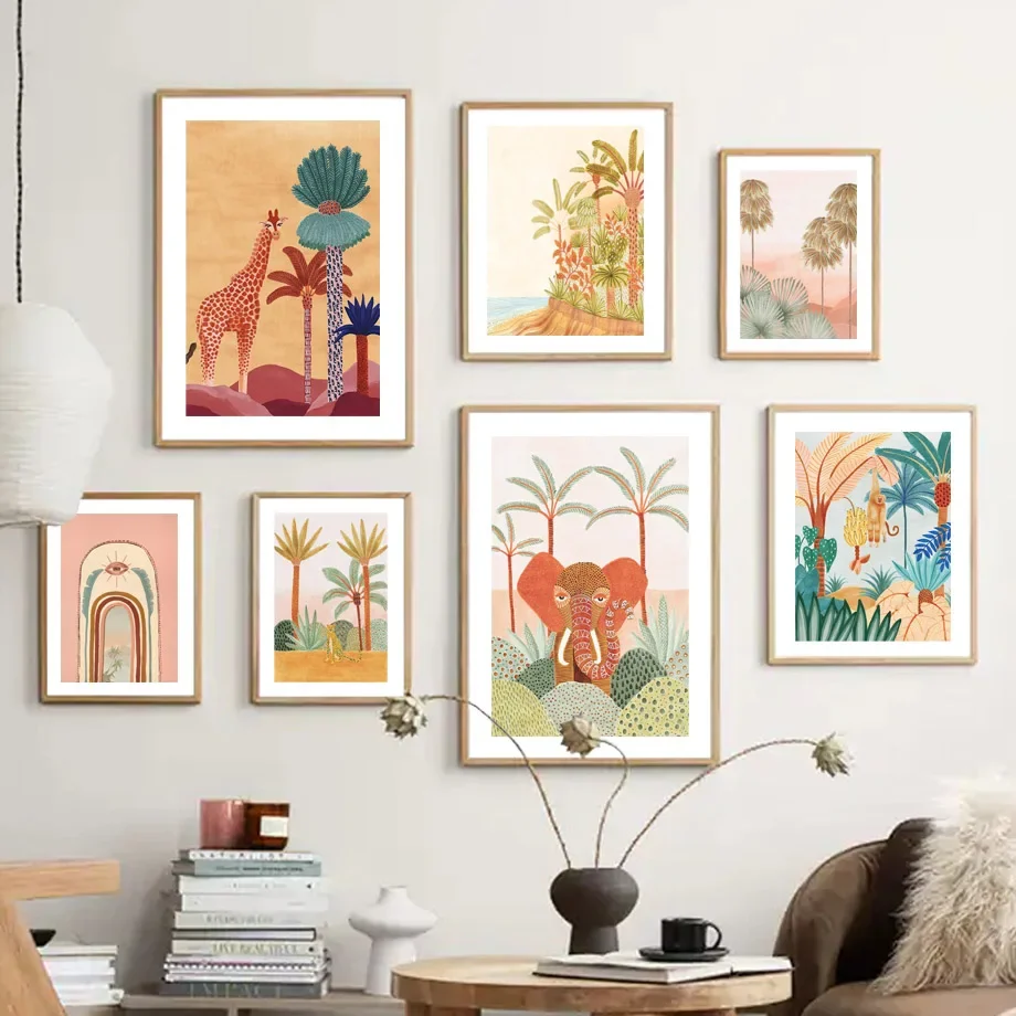 Boho Tropical Palm Giraffe Lion Monkey Cheetah Wall Art Canvas Painting Nordic Posters And Prints Wall Pictures Kids Room Decor
Boho Tropical Palm Giraffe Lion Monkey Cheetah Wall Art Canvas Painting Nordic Posters And Prints Wall Pictures Kids Room Decor