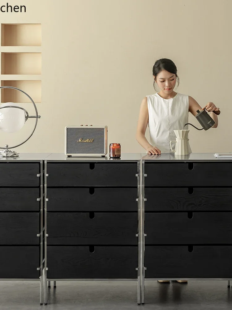 D18- ash wood solid wood combination storage cabinet modern minimalist stainless steel living room multi-functional cabinet
D18- ash wood solid wood combination storage cabinet modern minimalist stainless steel living room multi-functional cabinet
