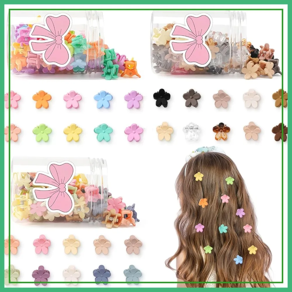 150 Pcs Mini Flower Hair Clips, Colorful Small Claw Clips, Cute Hair Accessories for Women Girls Teens
150 Pcs Mini Flower Hair Clips, Colorful Small Claw Clips, Cute Hair Accessories for Women Girls Teens