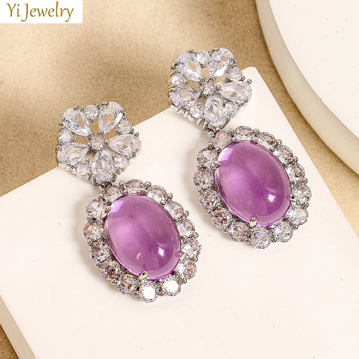 purple green earrings water drop pendant elegant jewelry women evening party daily wear sweet earrings
purple green earrings water drop pendant elegant jewelry women evening party daily wear sweet earrings