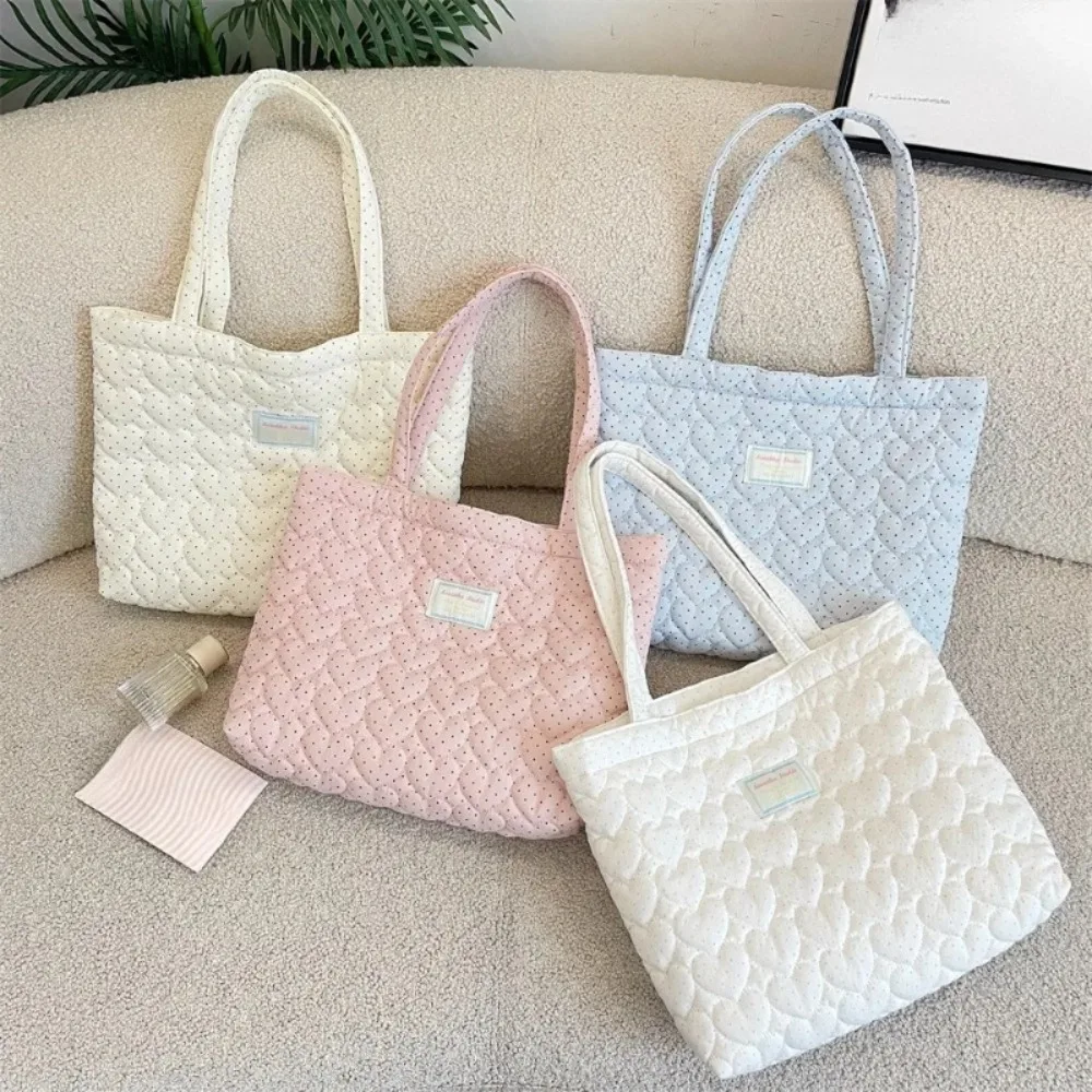 Large Capacity Korean Girl Tote Bag Heart Round Dot Print Handheld Shopping Bag Fashion Single Shoulder Bag Women's Handbags
Large Capacity Korean Girl Tote Bag Heart Round Dot Print Handheld Shopping Bag Fashion Single Shoulder Bag Women's Handbags