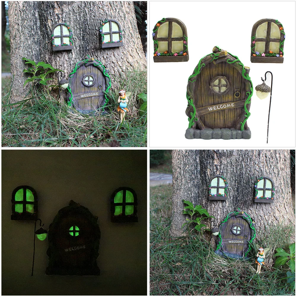 Resin Mini Theme Scene Model Luminous Window Door Set Glow in Dark Fairy Garden Decoration Outdoor Statue Sculpture Easy Clean
Resin Mini Theme Scene Model Luminous Window Door Set Glow in Dark Fairy Garden Decoration Outdoor Statue Sculpture Easy Clean