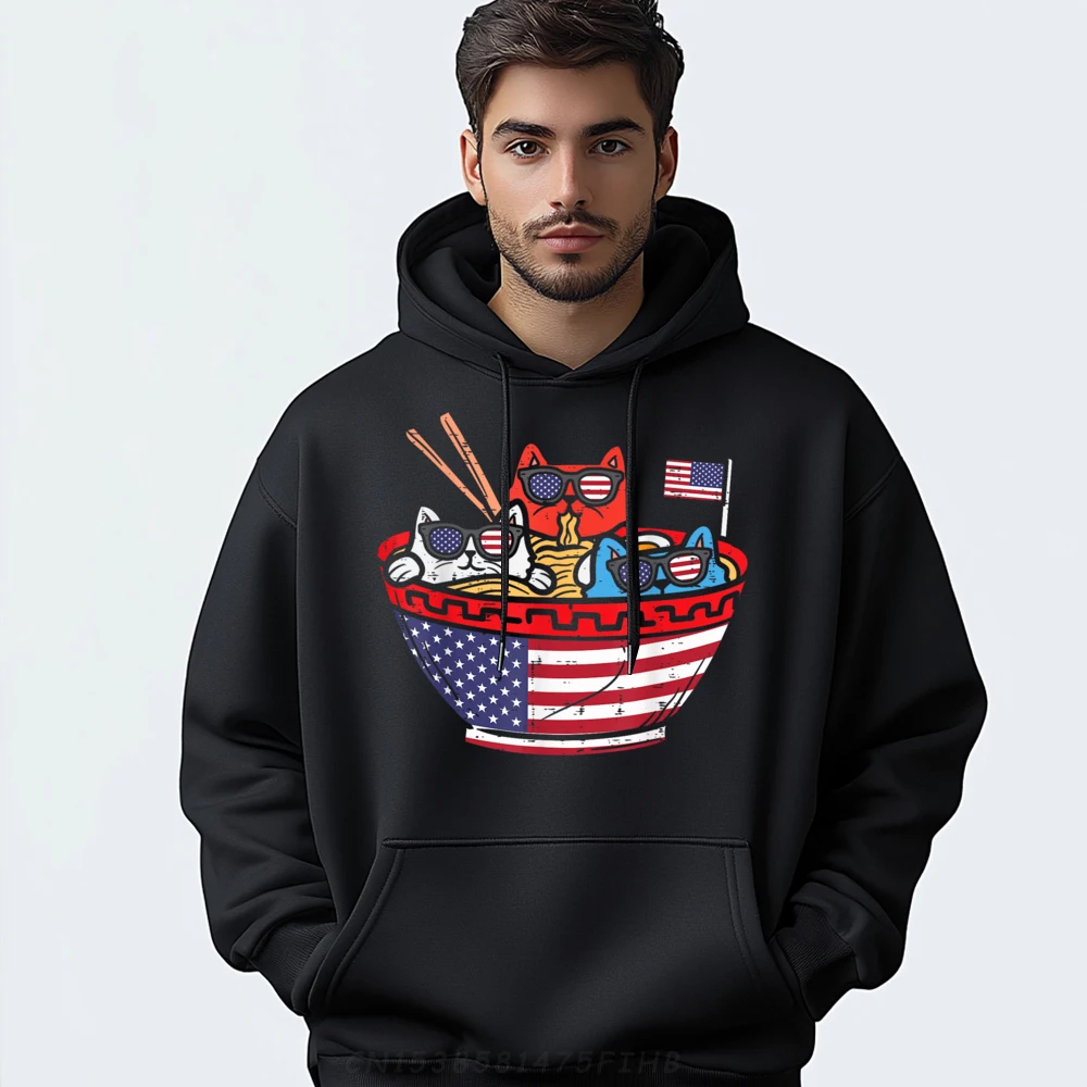 Cats Ramen American Flag USA Funny 4th Of July Fourth Brand Hoodies Men Long Sleeve Tee Sweater Creative
Cats Ramen American Flag USA Funny 4th Of July Fourth Brand Hoodies Men Long Sleeve Tee Sweater Creative