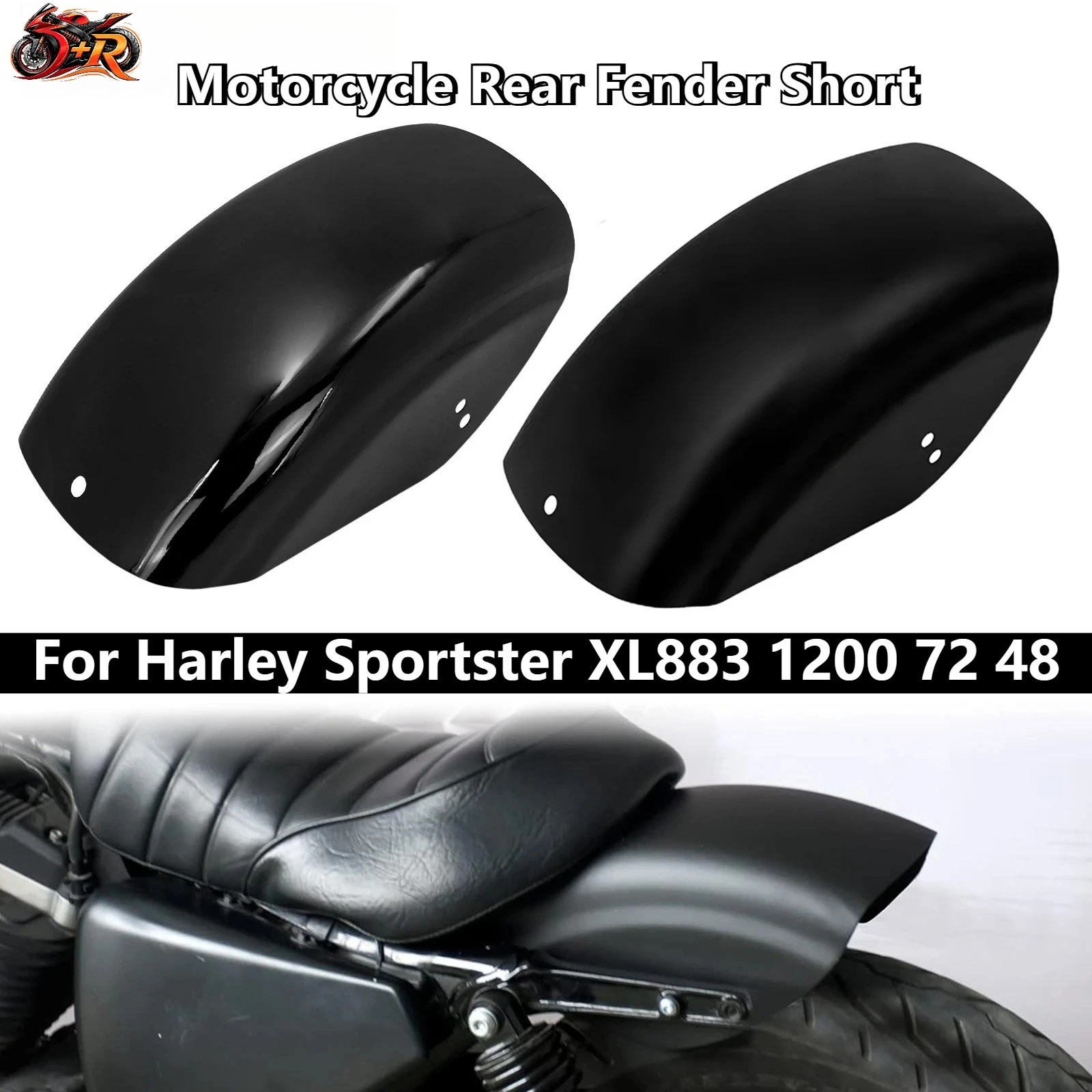 New Motorcycle Rear Fender Short Protection Mudguard Cover Glossy Black/Matte For Harley Sportster XL883 1200 72 48 DONGRAN
New Motorcycle Rear Fender Short Protection Mudguard Cover Glossy Black/Matte For Harley Sportster XL883 1200 72 48 DONGRAN