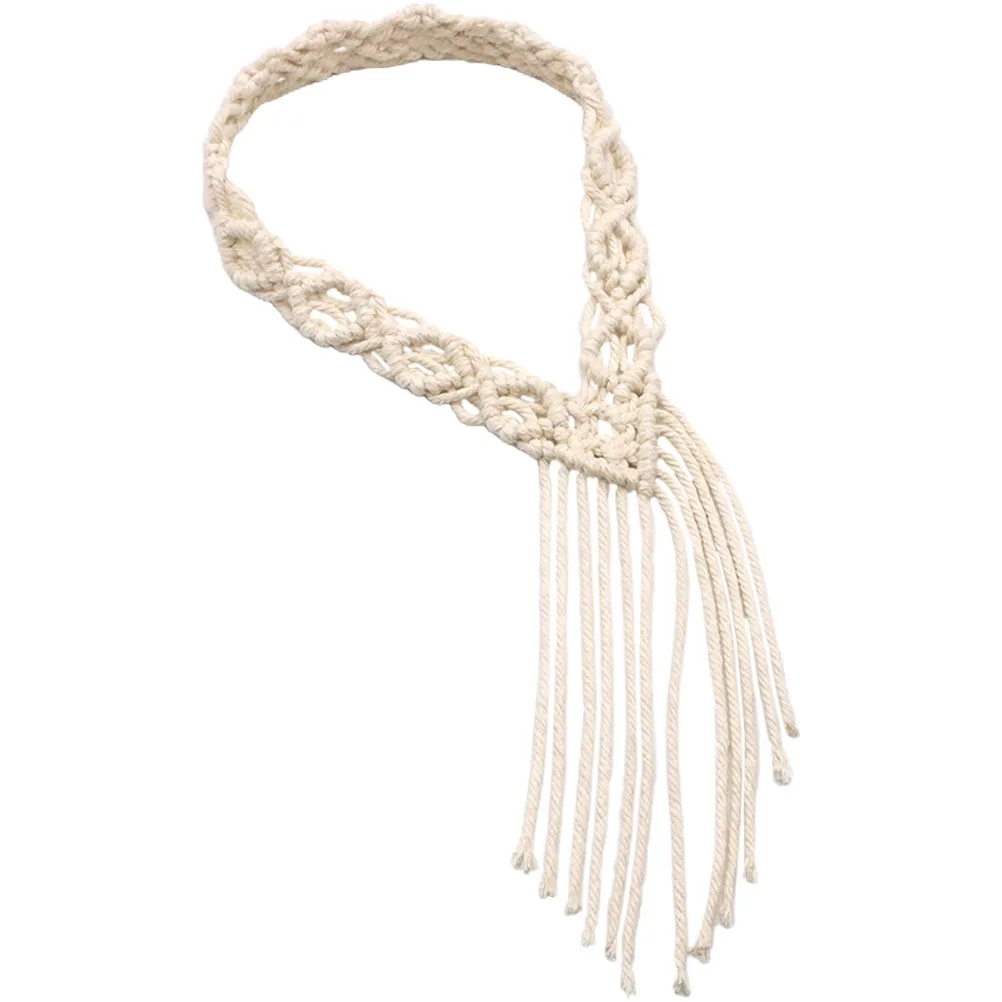 Cotton Rope Headband Woven Hair Strap Beige Athletic Women Headdress Girl Accessories Bohemian Macrame Durability Natural Fiber
Cotton Rope Headband Woven Hair Strap Beige Athletic Women Headdress Girl Accessories Bohemian Macrame Durability Natural Fiber