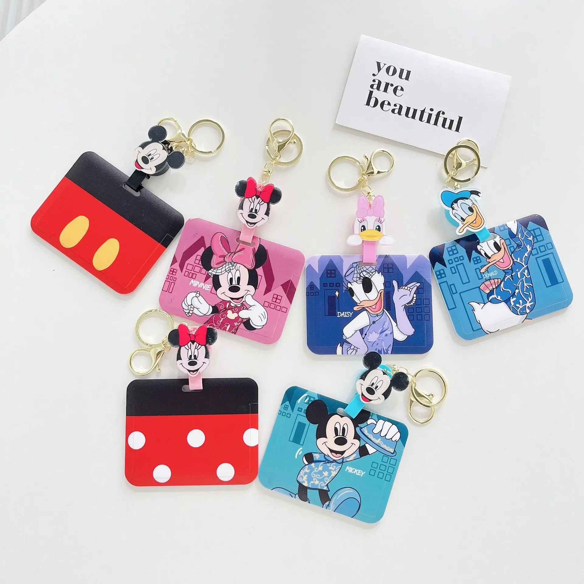 Disney Mickey Mouse Cute Card Holder Animes Cartoon Keychain Work Card Access Control Card Holders Anti Loss Children’s Gifts
Disney Mickey Mouse Cute Card Holder Animes Cartoon Keychain Work Card Access Control Card Holders Anti Loss Children’s Gifts