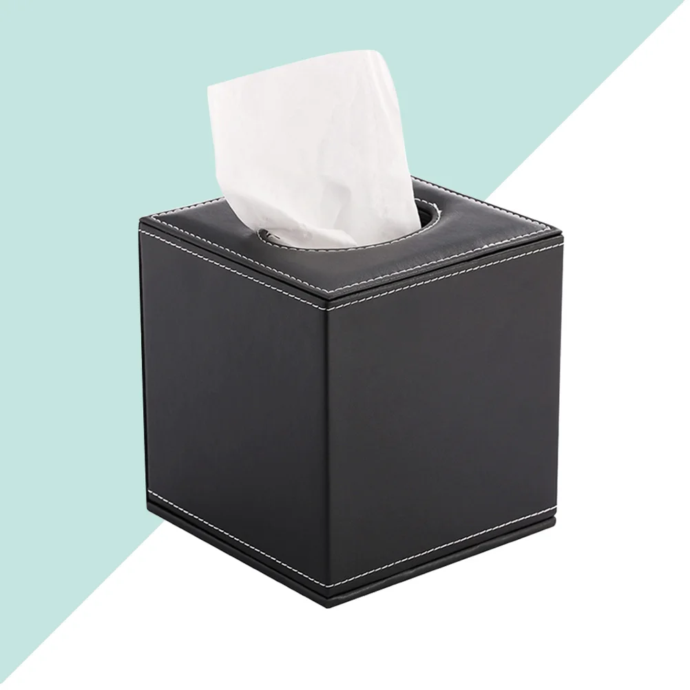 Pu Tissue Box Paper Storage Organizer Home Office Hotel Decorative Napkin Container Black Sturdy Roll Paper
Pu Tissue Box Paper Storage Organizer Home Office Hotel Decorative Napkin Container Black Sturdy Roll Paper