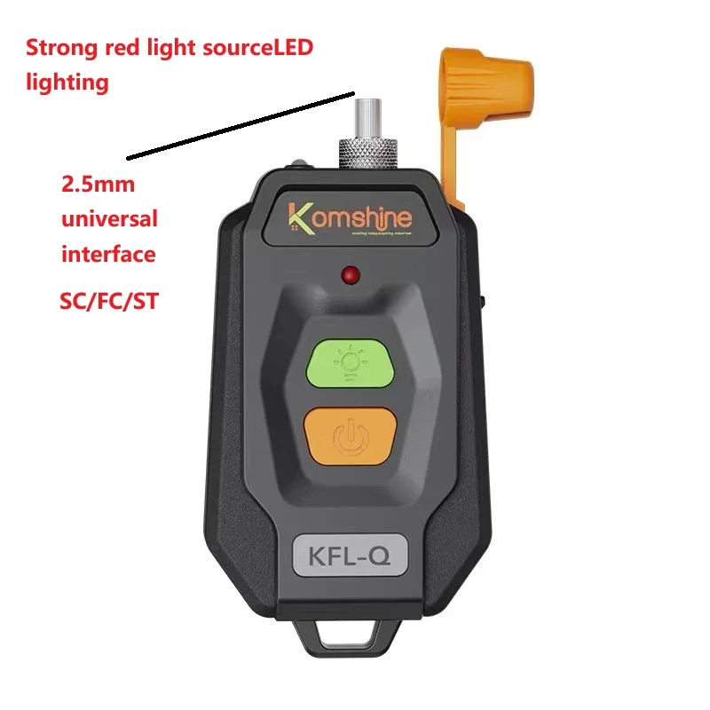 Komshine KFL-Q Mini Red Light Pen 30 МВт Волоконно-оптический инструмент для тестирования точки останова Универсальный SC FC ST-совместимый источник красного света
Komshine KFL-Q Mini Red Light Pen 30 МВт Волоконно-оптический инструмент для тестирования точки останова Универсальный SC FC ST-совместимый источник красного света