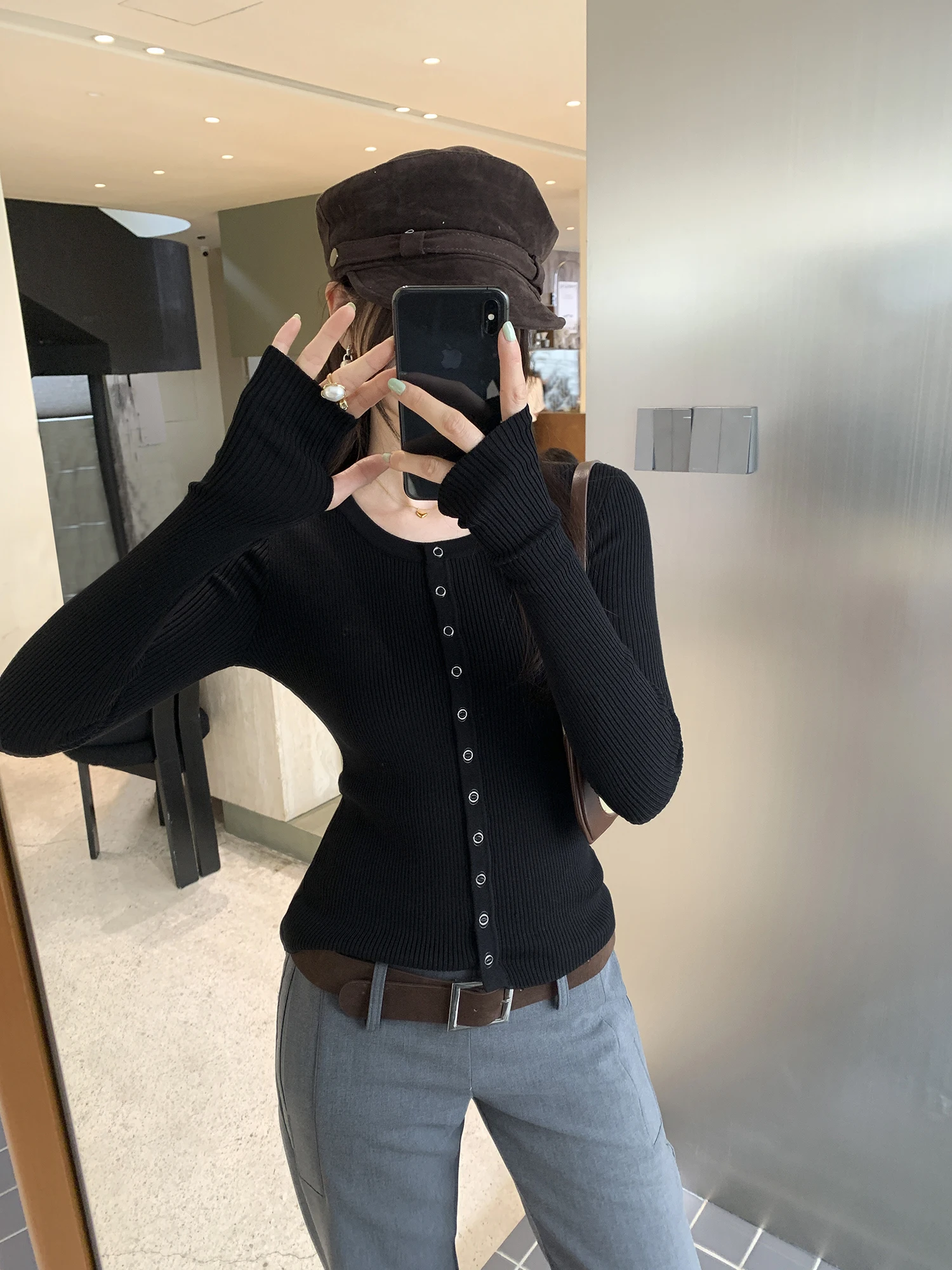 Lacele Silk Long Sleeve round Neck Knitted Open Cardigan Women's Style Cool Trendy Top Korean Version Slim Fit Commute Style
Lacele Silk Long Sleeve round Neck Knitted Open Cardigan Women's Style Cool Trendy Top Korean Version Slim Fit Commute Style
