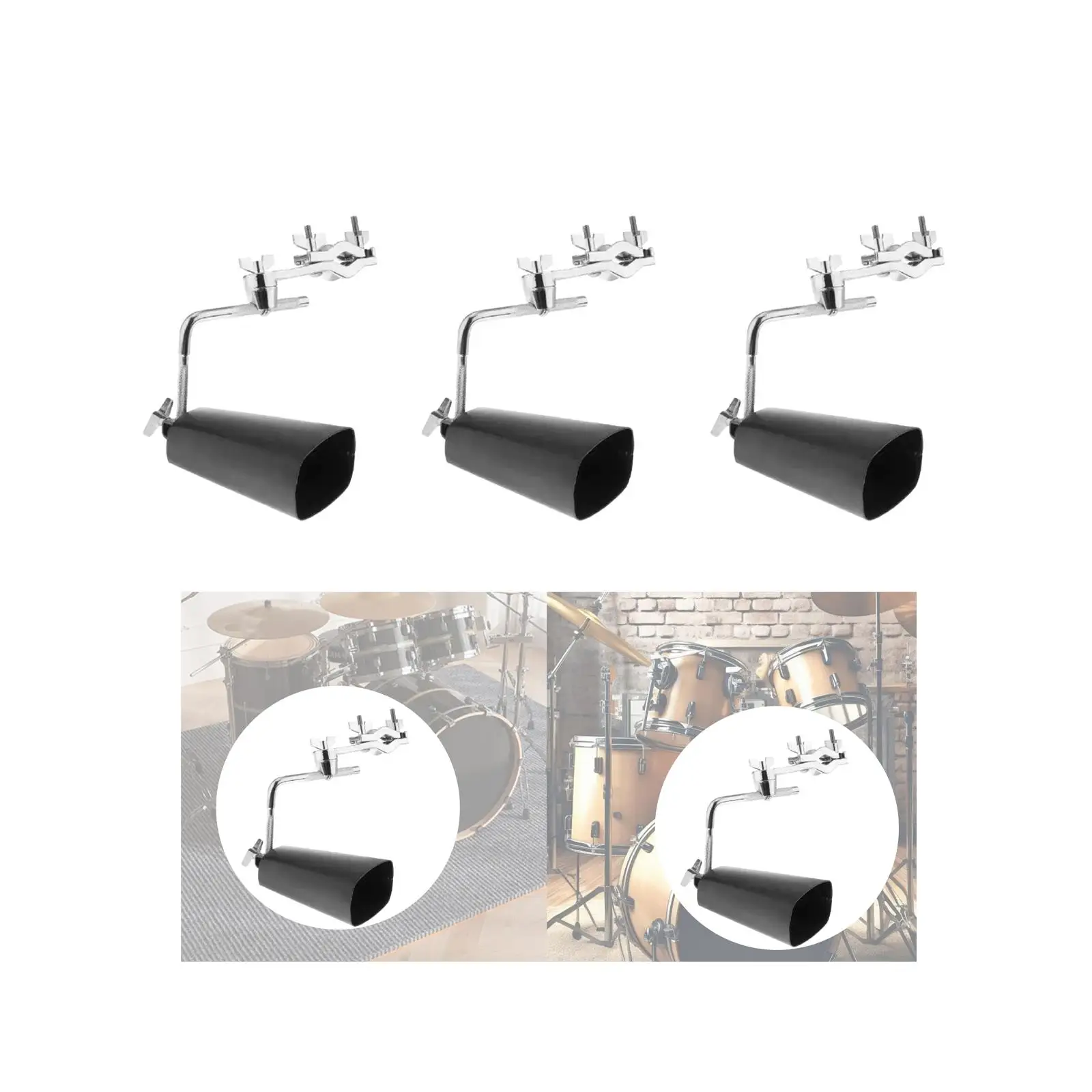 Steel Cowbell Percussion Drum Set Mountable Noise Maker Hand Bell with Holder for Musicians and Sports Fans
Steel Cowbell Percussion Drum Set Mountable Noise Maker Hand Bell with Holder for Musicians and Sports Fans