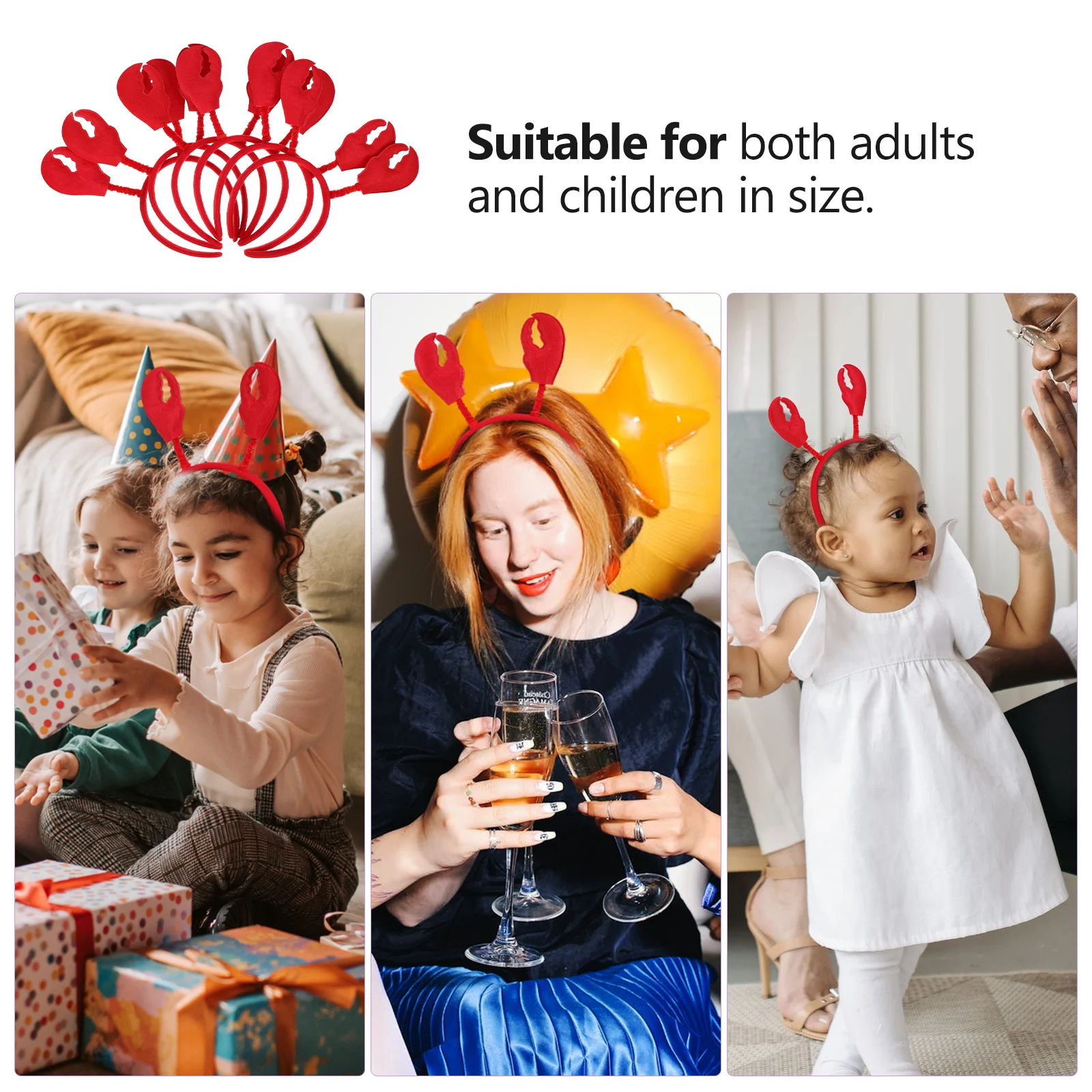 6 Pcs Lobster Headband Bopper Claw Antenna Costume Party Accessories Women Crawfish Decorations Crayfish Cosplay Halloween
6 Pcs Lobster Headband Bopper Claw Antenna Costume Party Accessories Women Crawfish Decorations Crayfish Cosplay Halloween