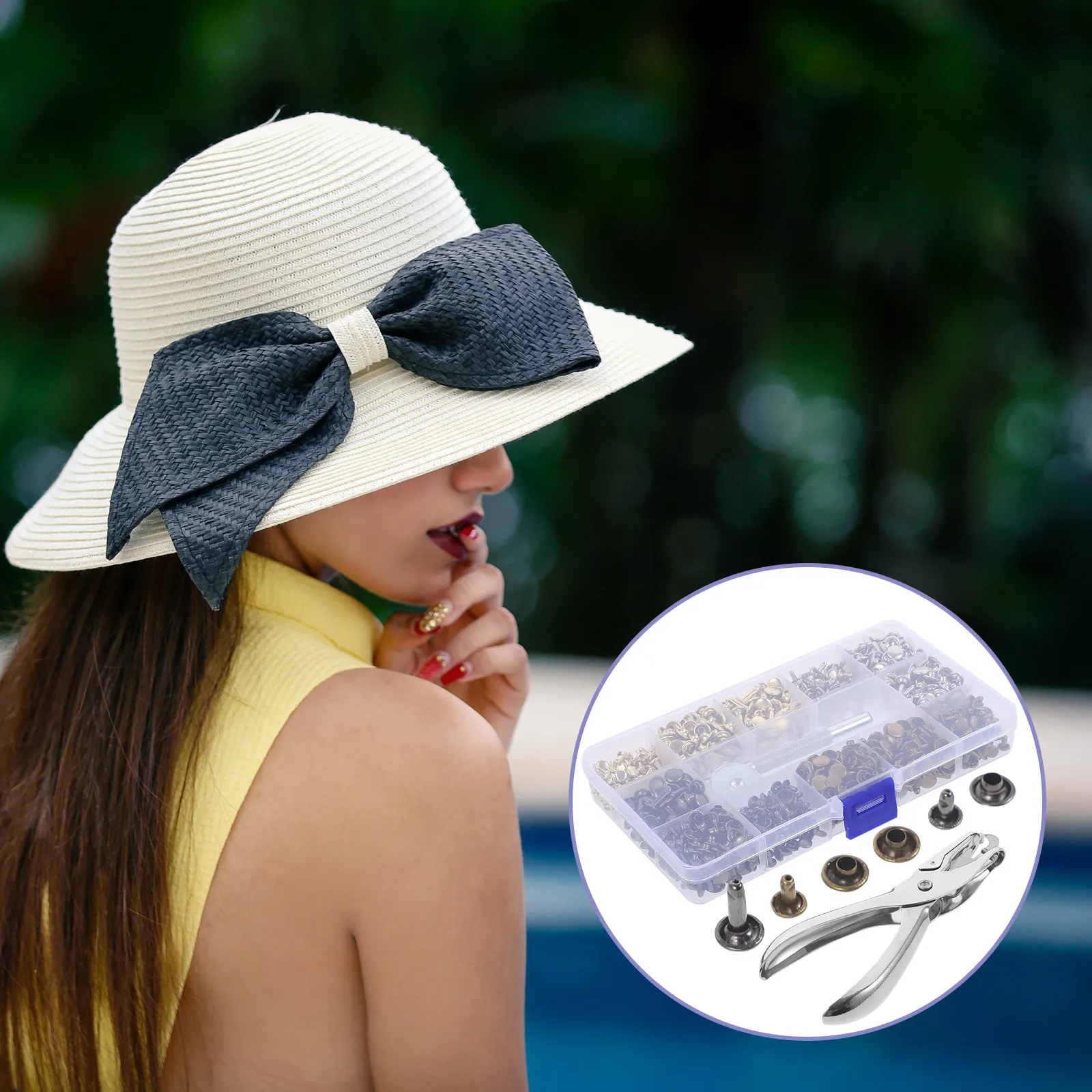 480Sets Punk Rivets Kit Metal Clothing Studs for Craft DIY Bag Jacket Jeans Hat Sandal Belt Shoes Decoration Retro
480Sets Punk Rivets Kit Metal Clothing Studs for Craft DIY Bag Jacket Jeans Hat Sandal Belt Shoes Decoration Retro