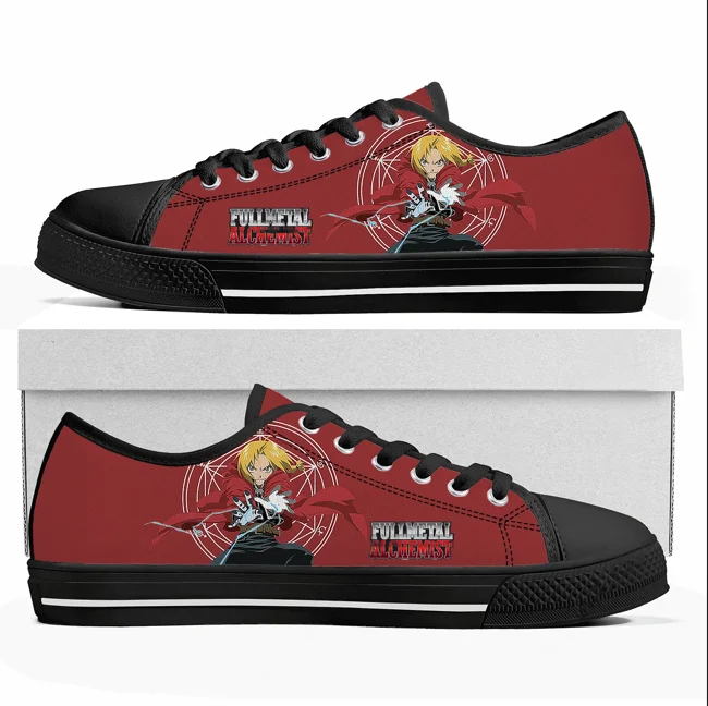 Кроссовки Fullmetal Alchemist Low Top высокого качества для мужчин, женщин и подростков, повседневные модные кеды из канваса, обувь с анимационным дизайном, индивидуальный дизайн
Кроссовки Fullmetal Alchemist Low Top высокого качества для мужчин, женщин и подростков, повседневные модные кеды из канваса, обувь с анимационным дизайном, индивидуальный дизайн