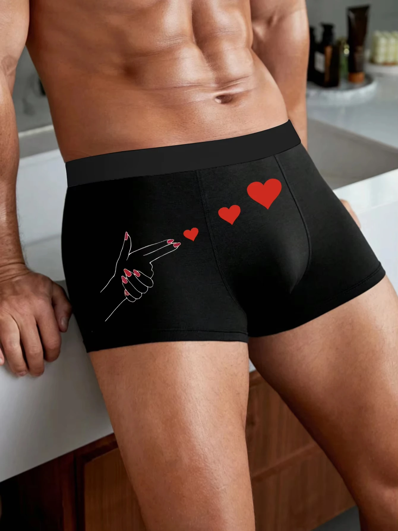 Mens Casual Classic Boxer Briefs Stretch Soft Underwear with Heart Prints Modern Fit Low Rise Panties Plus Size
Mens Casual Classic Boxer Briefs Stretch Soft Underwear with Heart Prints Modern Fit Low Rise Panties Plus Size