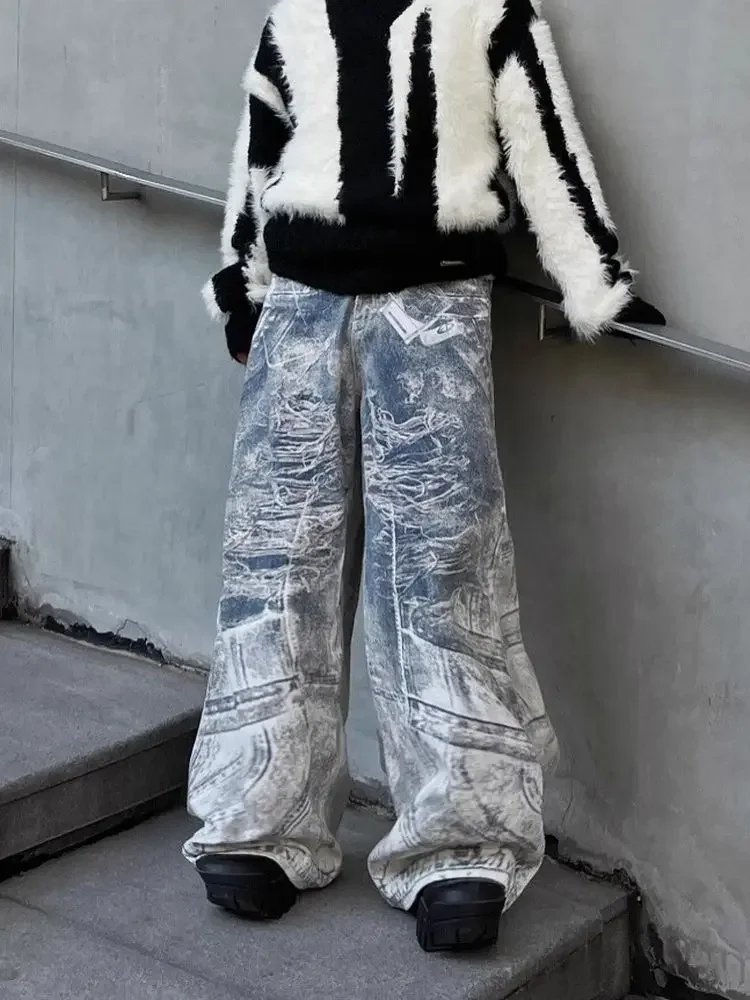 Tie Dye Printing Baggy Jeans Women Vintage High Waisted Straight Summer Oversized Casual Wide Leg Denim Pants Female Trousers
Tie Dye Printing Baggy Jeans Women Vintage High Waisted Straight Summer Oversized Casual Wide Leg Denim Pants Female Trousers