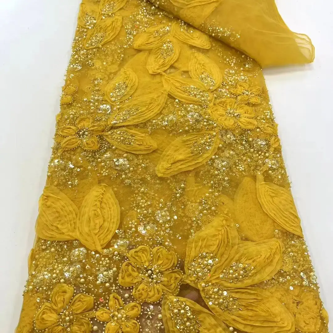 Luxury African Sequin Beaded Lace Fabric 2025 High Quality Groom Nigerian Wedding Bridal Embroidery French Tulle Sewing
Luxury African Sequin Beaded Lace Fabric 2025 High Quality Groom Nigerian Wedding Bridal Embroidery French Tulle Sewing
